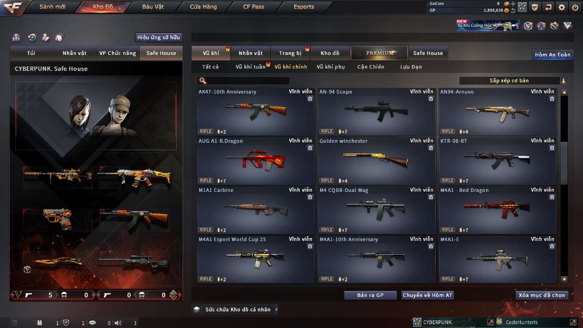 shop acc cf uy tin gia re